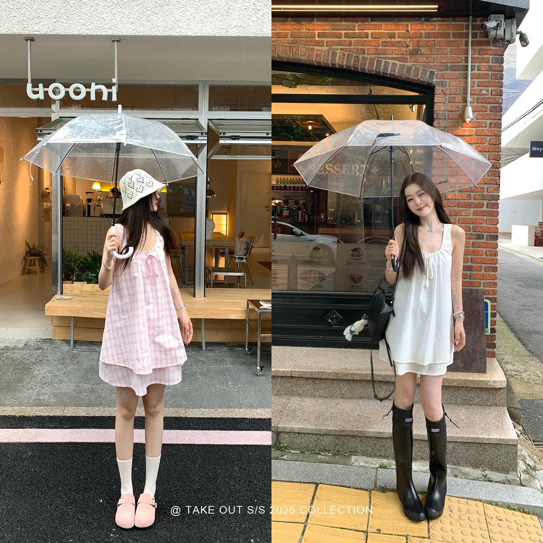 外卖到了「桃桃椰奶」法式度假连衣裙女新款初恋时尚短裙WM5CSL18