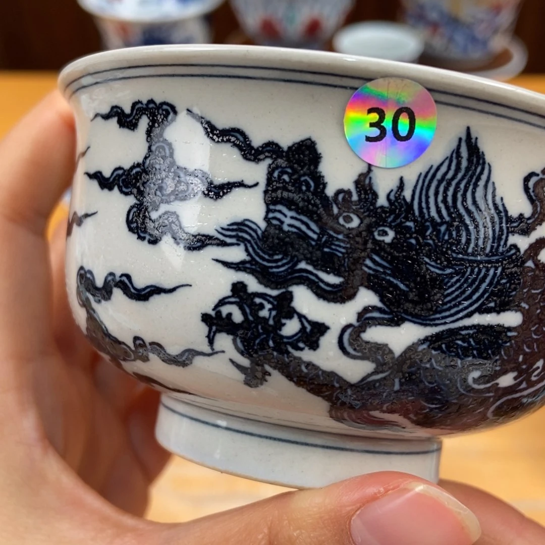 手绘现代茶具非古董