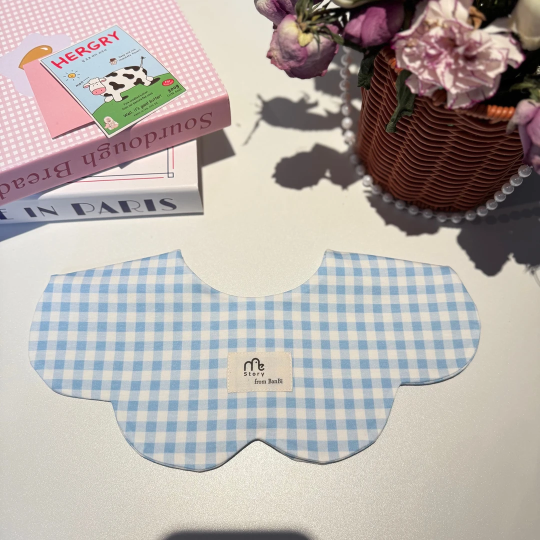 [161]高定高定婴儿口水巾花瓣围兜新生儿防吐奶柔软透气围嘴