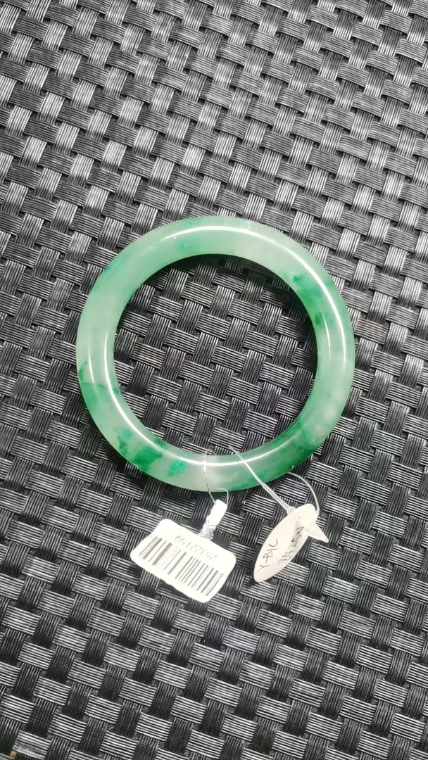 天然玉石独龙玉【高品阶】高冰飘花手镯