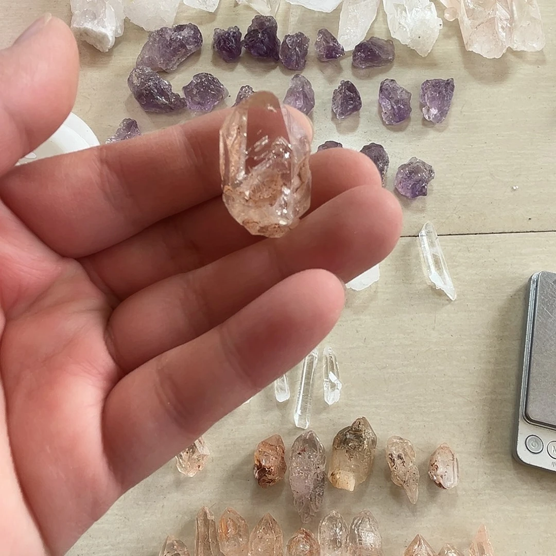 未镶嵌水晶珠宝半成品
