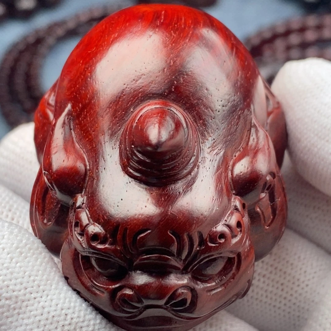 皮***其他小叶紫檀谛听手把