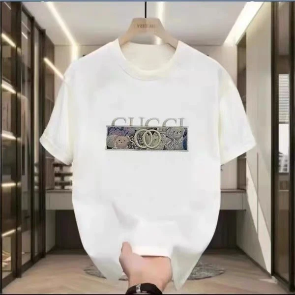 2025新款潮流圆领印花短袖T恤时尚休闲百搭情侣款新