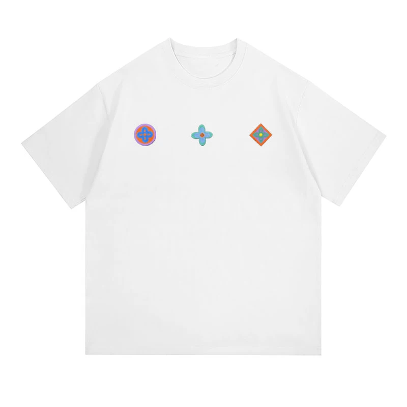 高端2025新款夏季圆领男女款短袖T恤材质【单前】