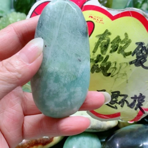 蛇纹石玉未镶嵌手把件