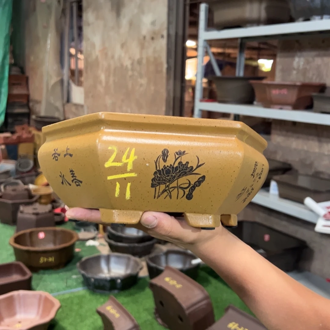 子***厂紫砂花盆紫砂艺术