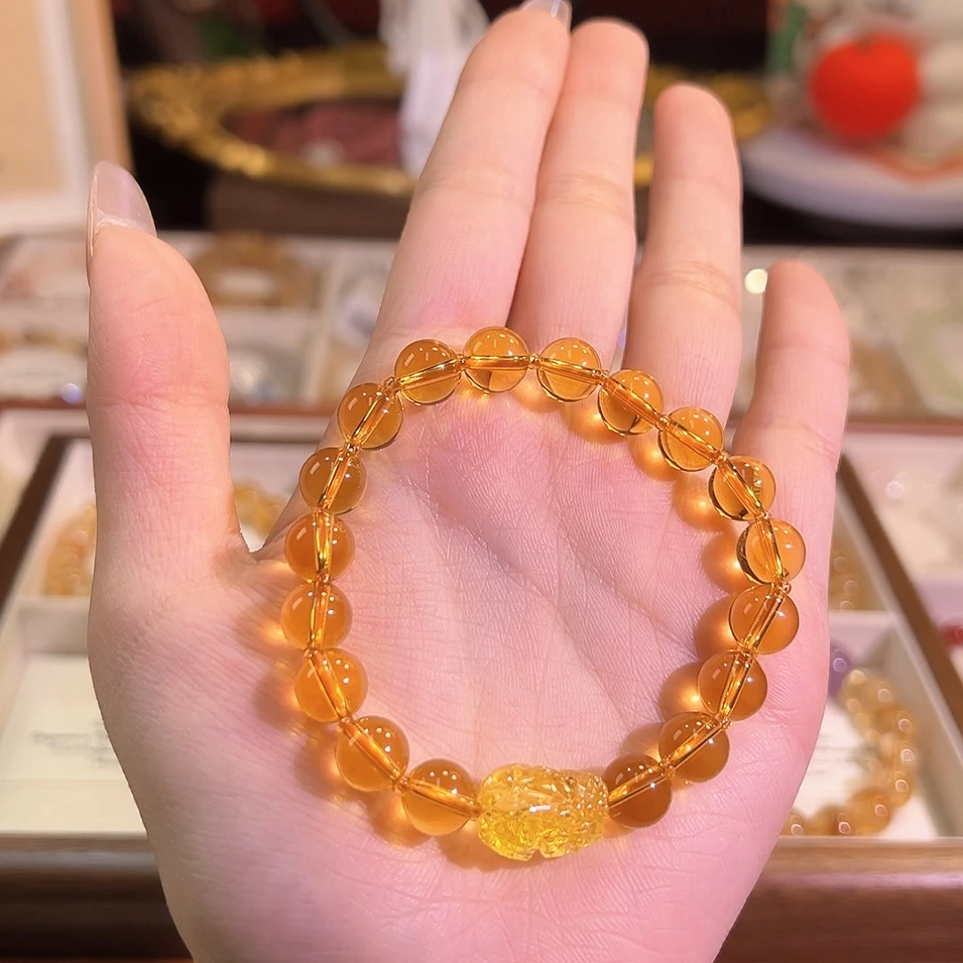 水晶手链未镶嵌黄水晶