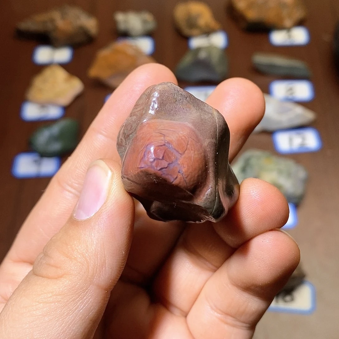 石头阿拉善戈壁奇石开片08