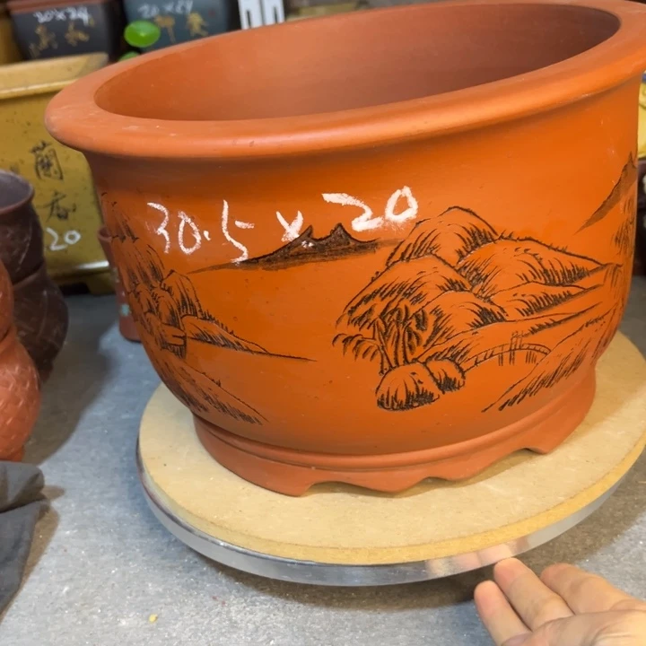 紫砂花盆紫砂花盆