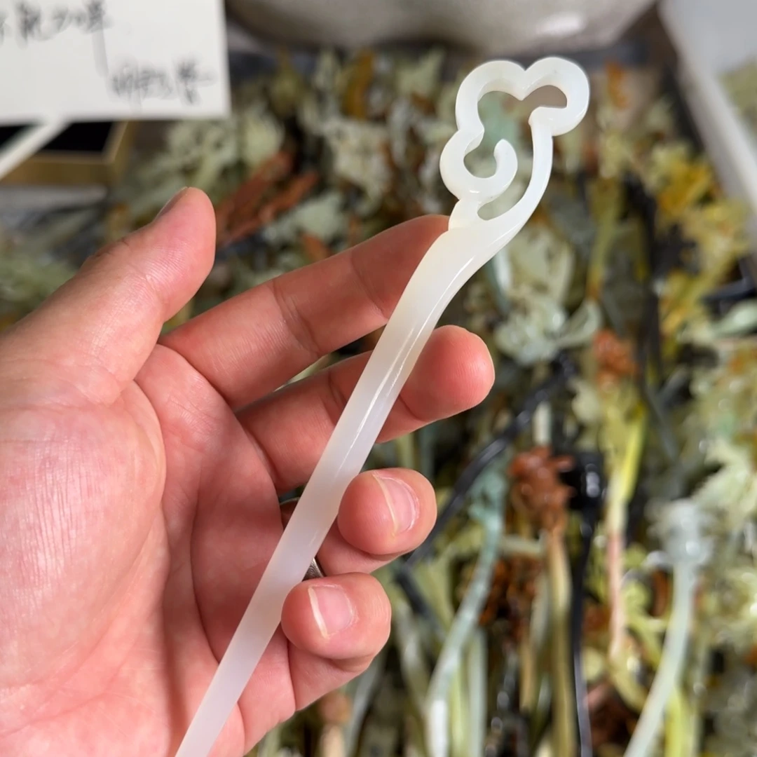 未镶嵌蛇纹石玉发饰