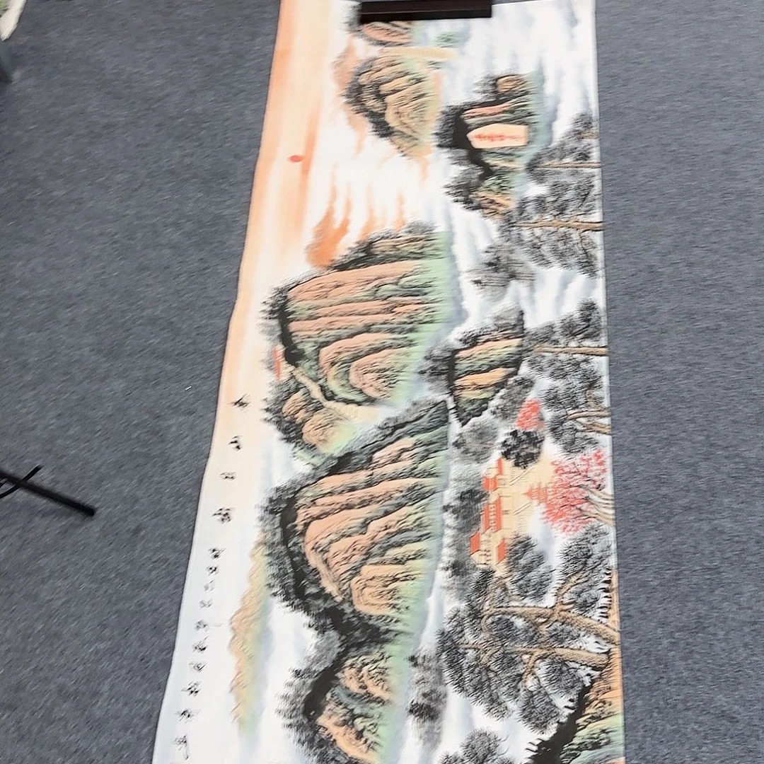 国画作品小姐姐放漏中