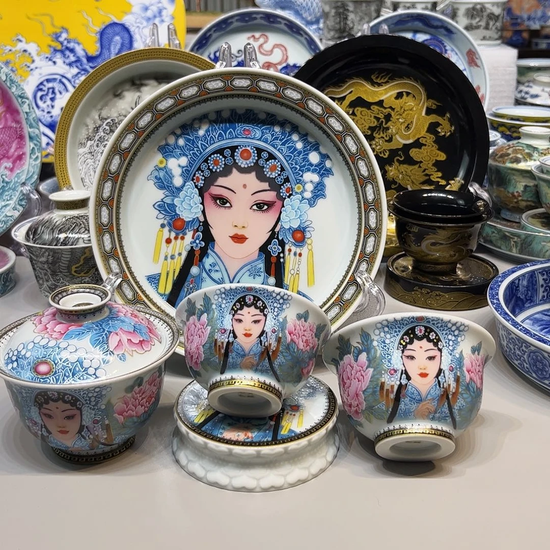 诚***下茶盏景德镇陶瓷艺术品