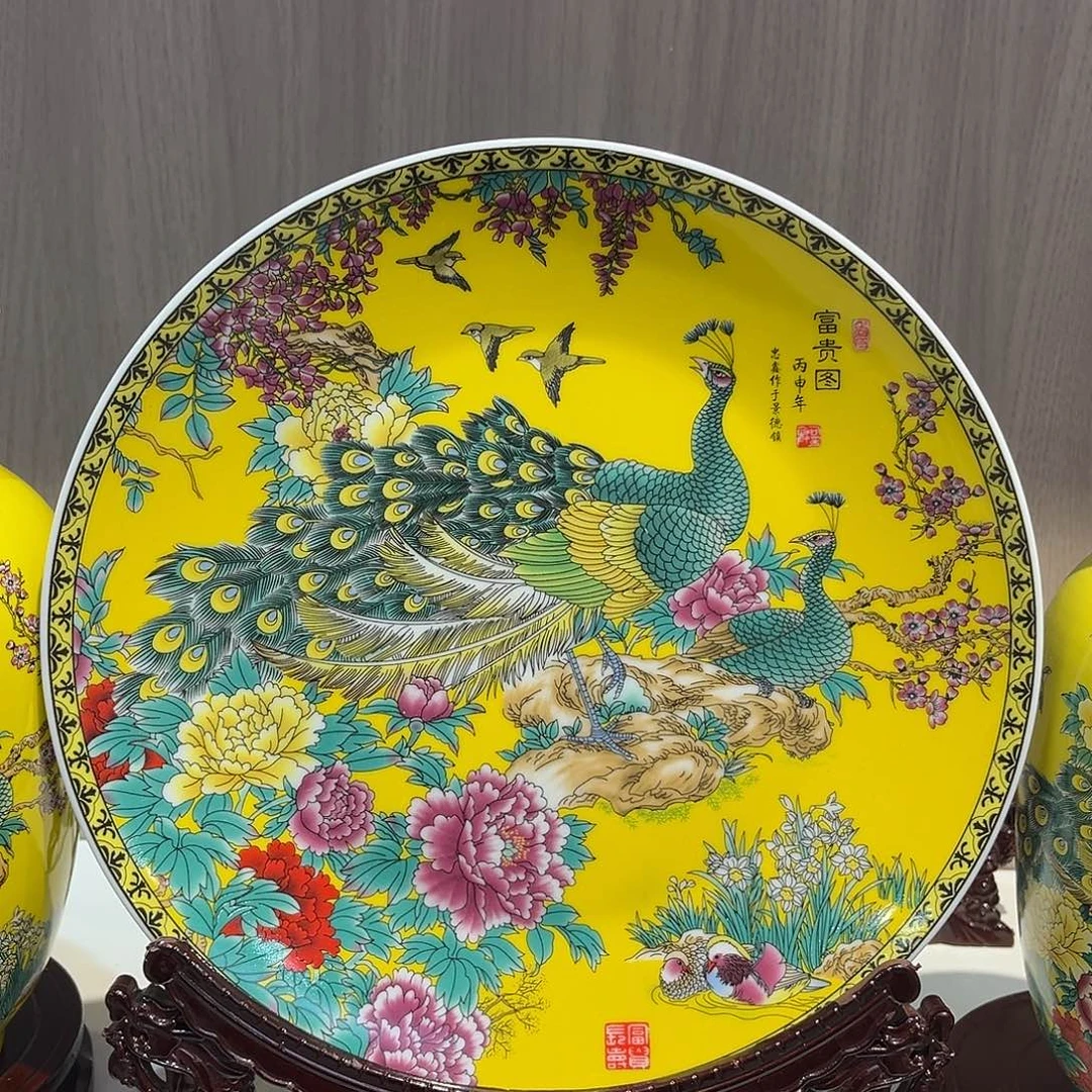 瓷景德镇陶瓷26公分盘子