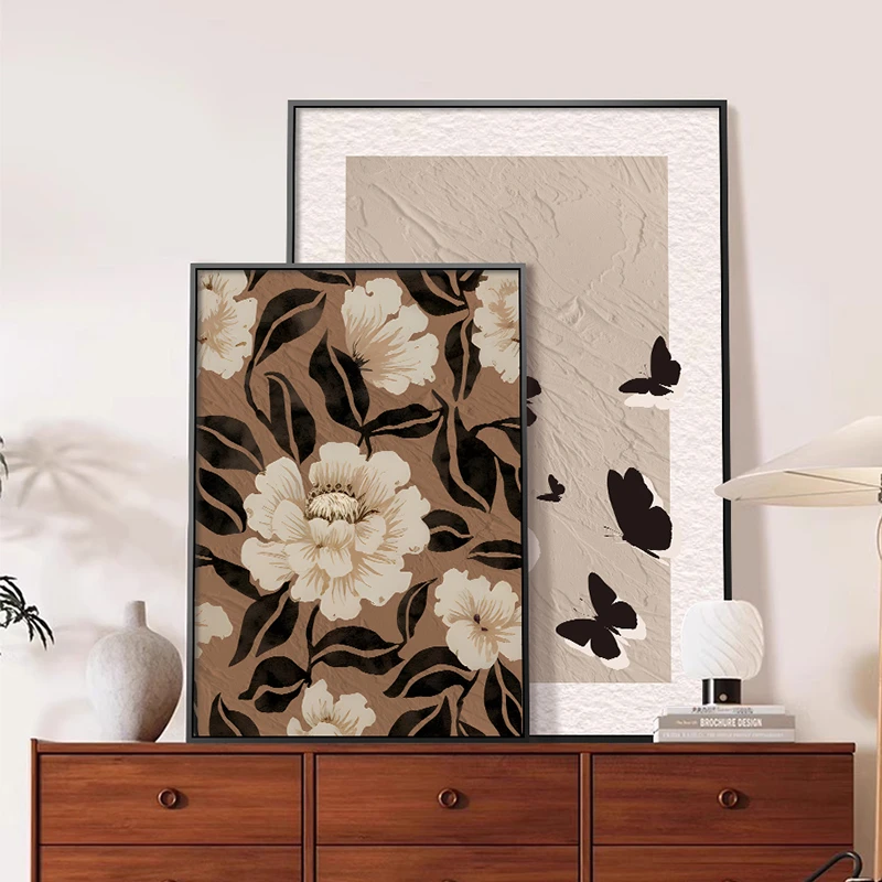 法式复古高级感餐厅玄关柜桌面摆画中古风客厅装饰画艺术卧室挂画