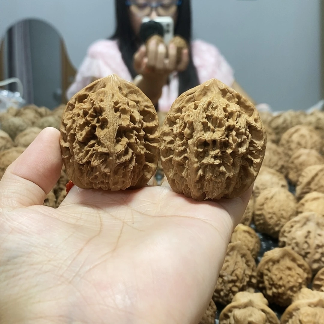 吊坠文玩核桃大花42修