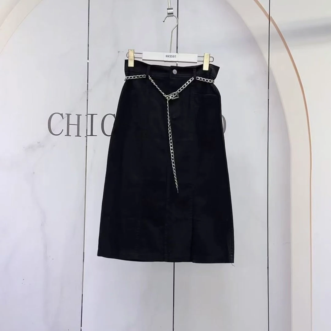 NN3581-时尚女装设计感半身裙显瘦休闲百搭气质百搭