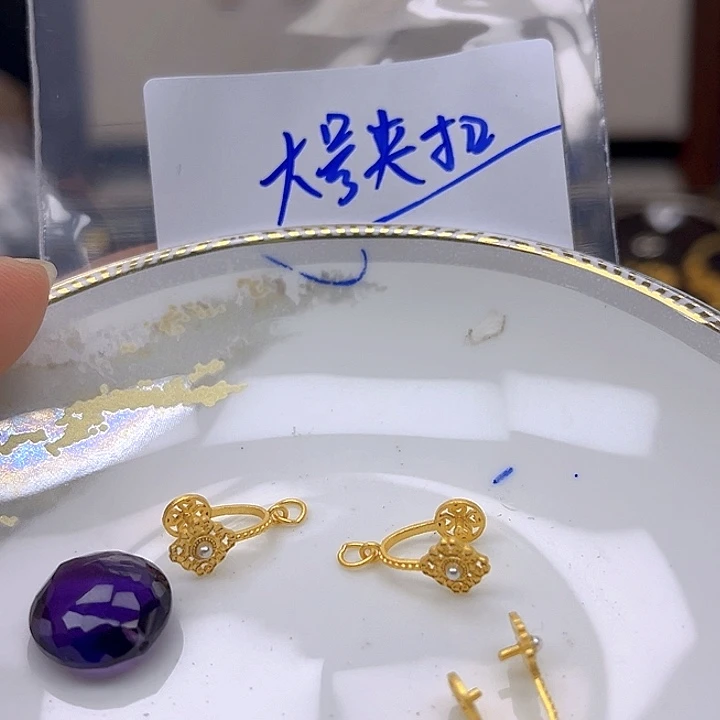 银S925镶嵌颈饰紫晶紫晶925镶嵌135