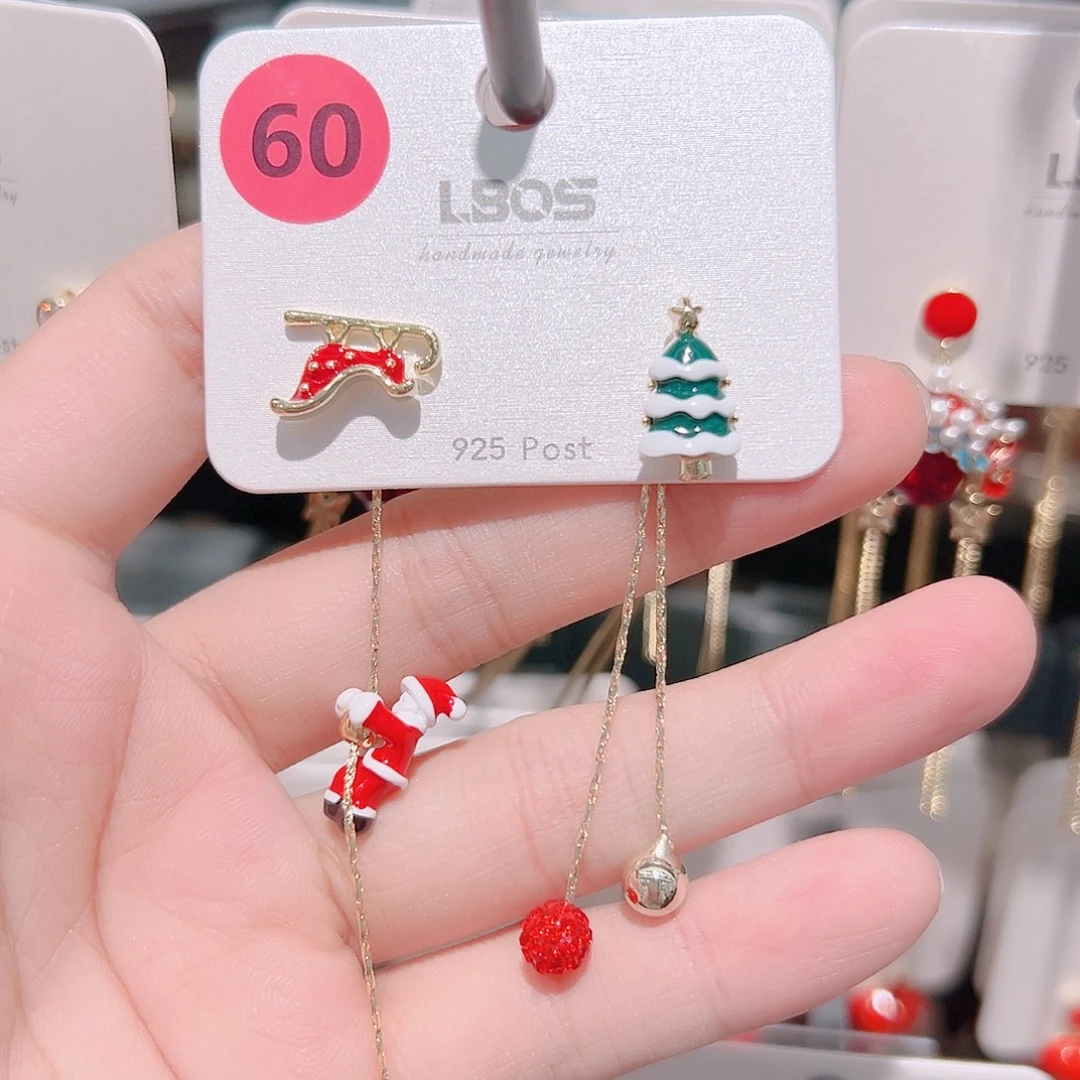 锆石纯铜合金耳环