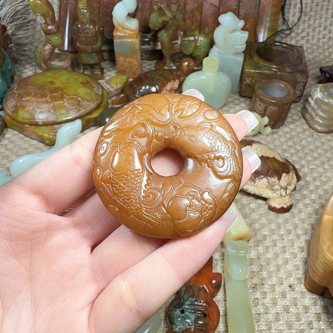 白玉菩提吊坠挂件