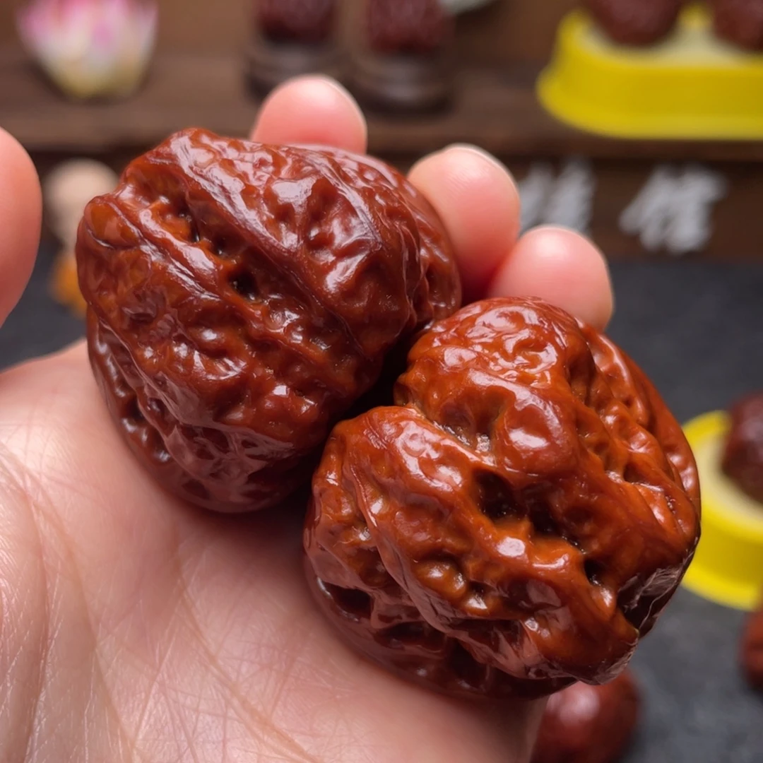 吊坠文玩核桃文玩核桃 手把件 蛤蟆头 39