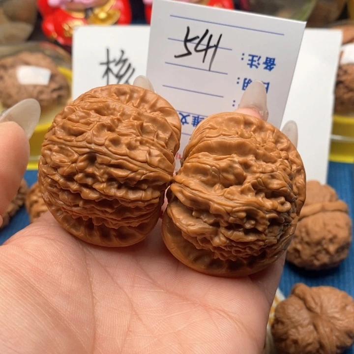 文玩核桃把件用****6541号49白狮子