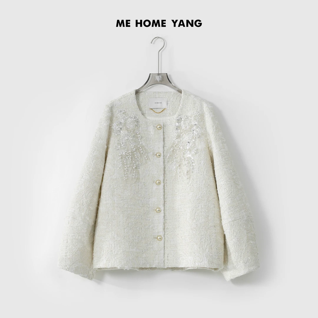 ME【隐形的翅膀】重工时装感时尚百搭复古新中式小香外套MESS0613