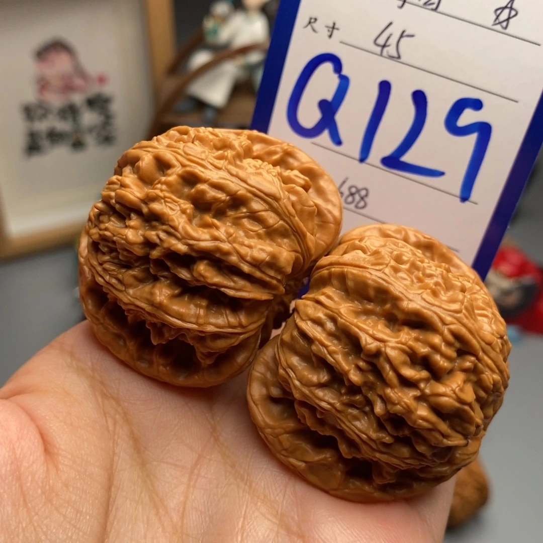 吊坠文玩核桃闷白45