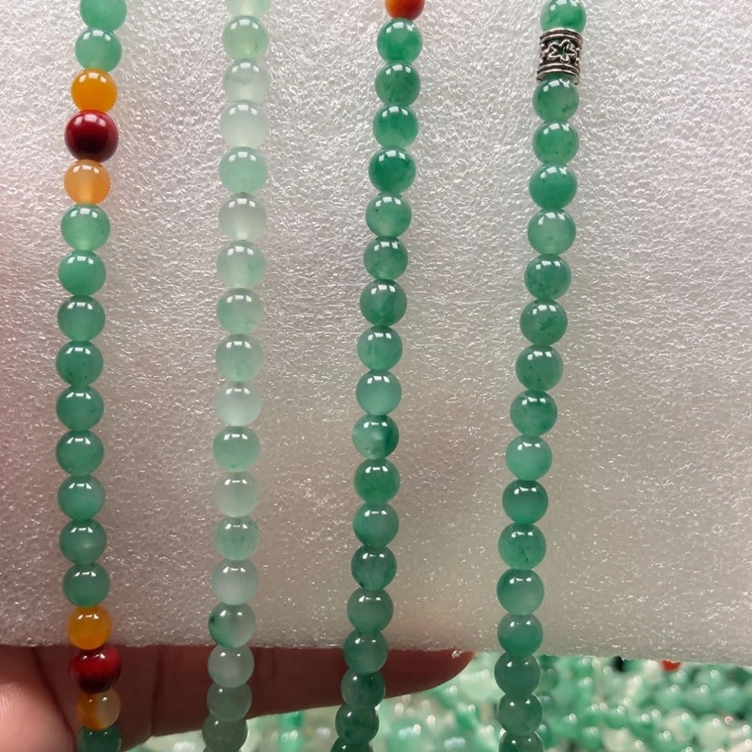 石英质玉合金颈饰108颗卡7 非洲翠多样性发货拍一发一