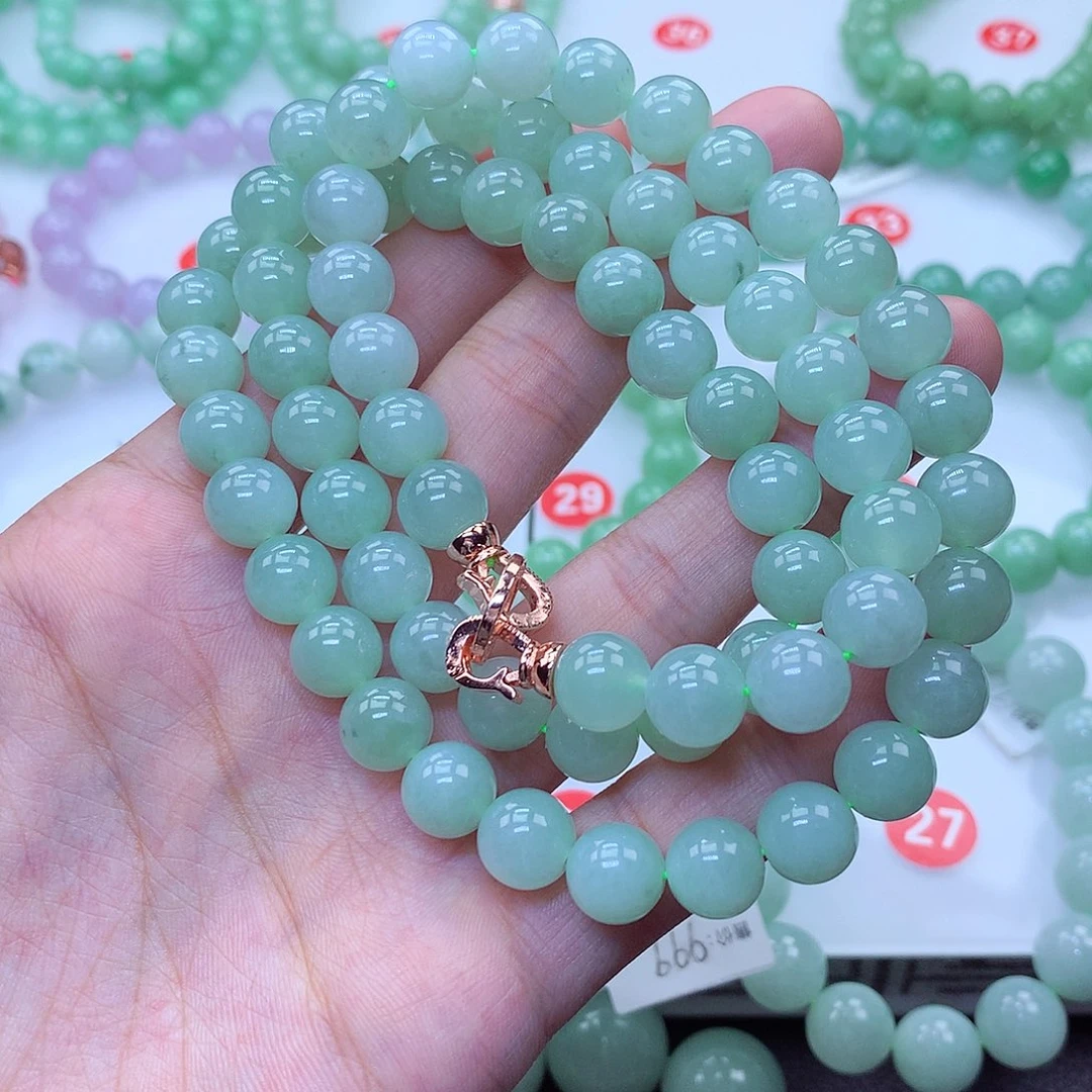 翡翠未镶嵌毛衣链皖**业