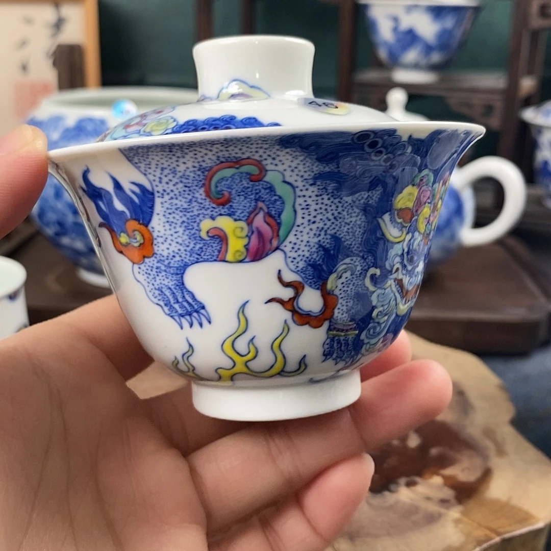 瓷片景德镇手绘青花茶器46