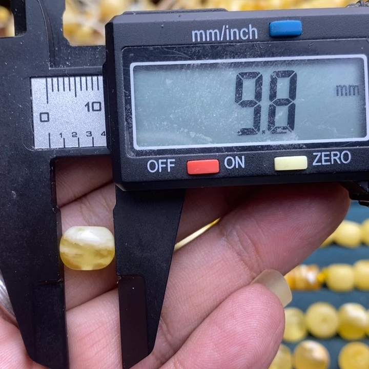 琥珀未镶嵌裸石28号9.8*7.6喇叭口
