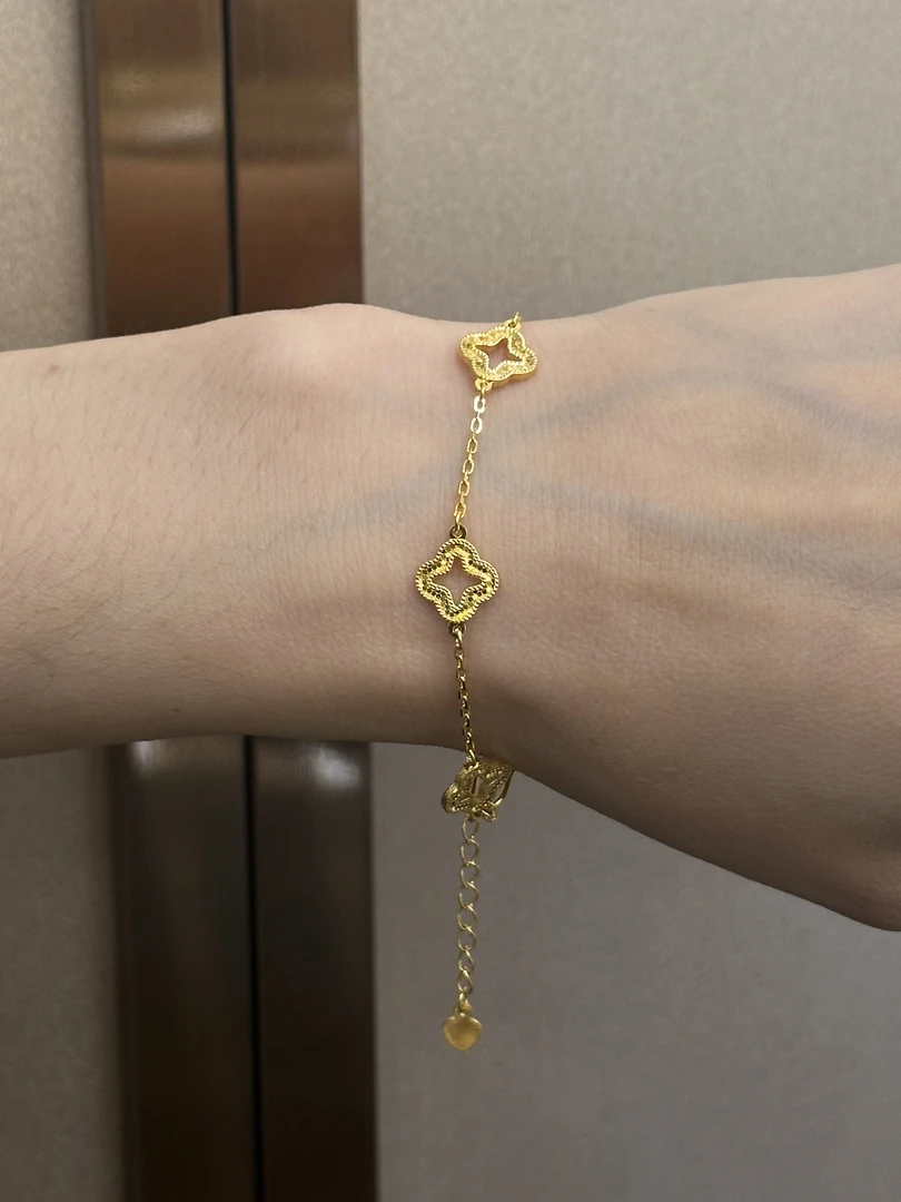 合金手链 四叶草百搭新疆包邮kaplima altun手链