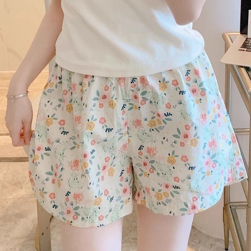 2025夏季短裤女卡通睡裤短款网红ins宽松薄款家居休闲遛弯裤睡裤