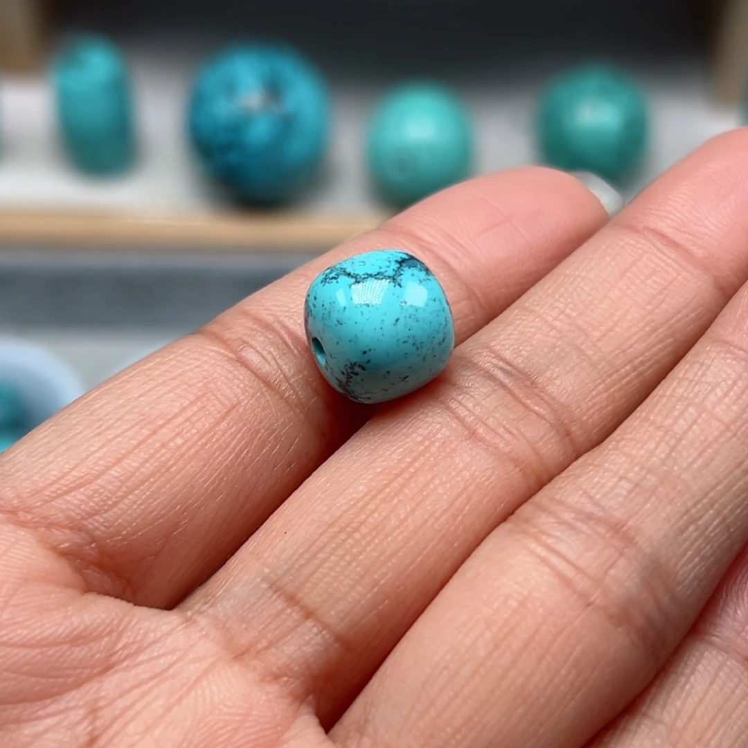 绿松石珠宝奇石银S925镶嵌