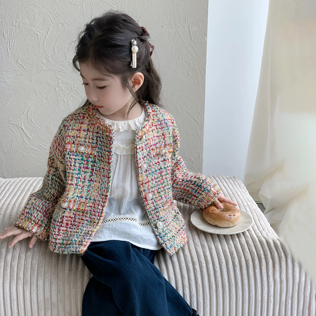 秋儿童秋装小香风女千金风少女风春季普通外套春装上衣童装女童