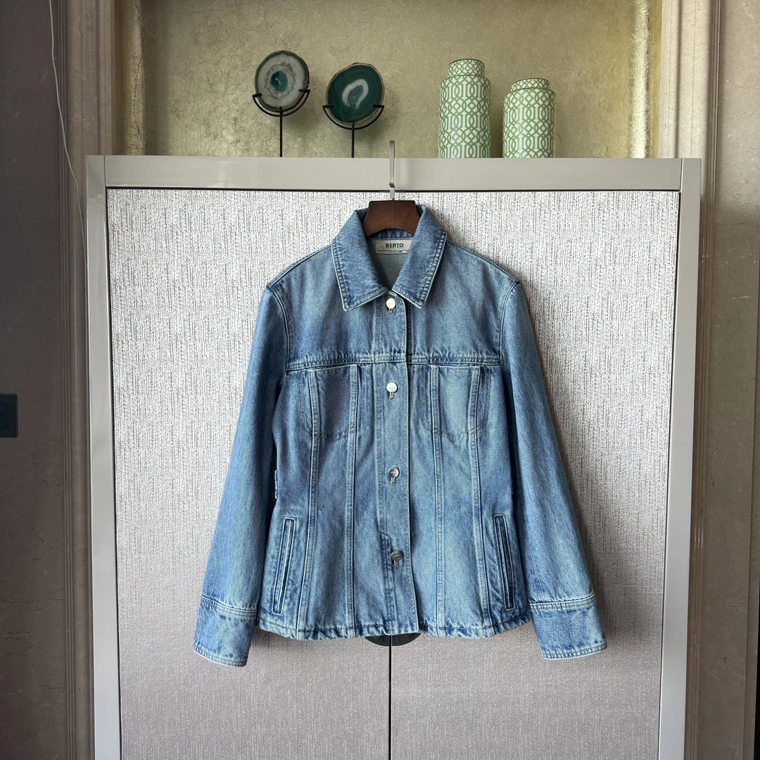 【菲拉牛仔】意大利殿堂级显瘦收腰复古水洗牛仔外套