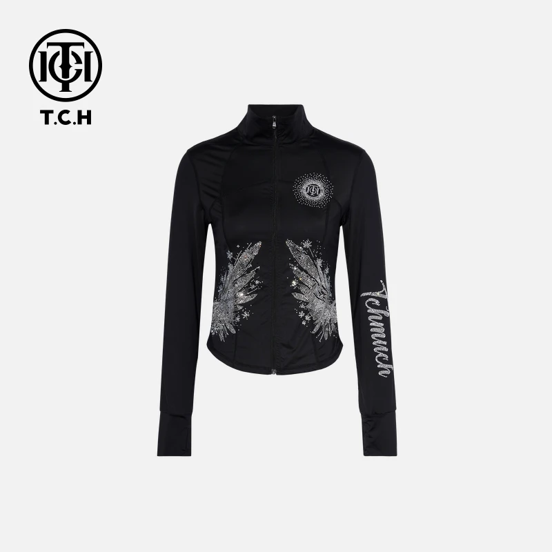 TCH烫钻工艺时尚休闲百搭翅膀防晒服女T75B27E5012轻奢tch