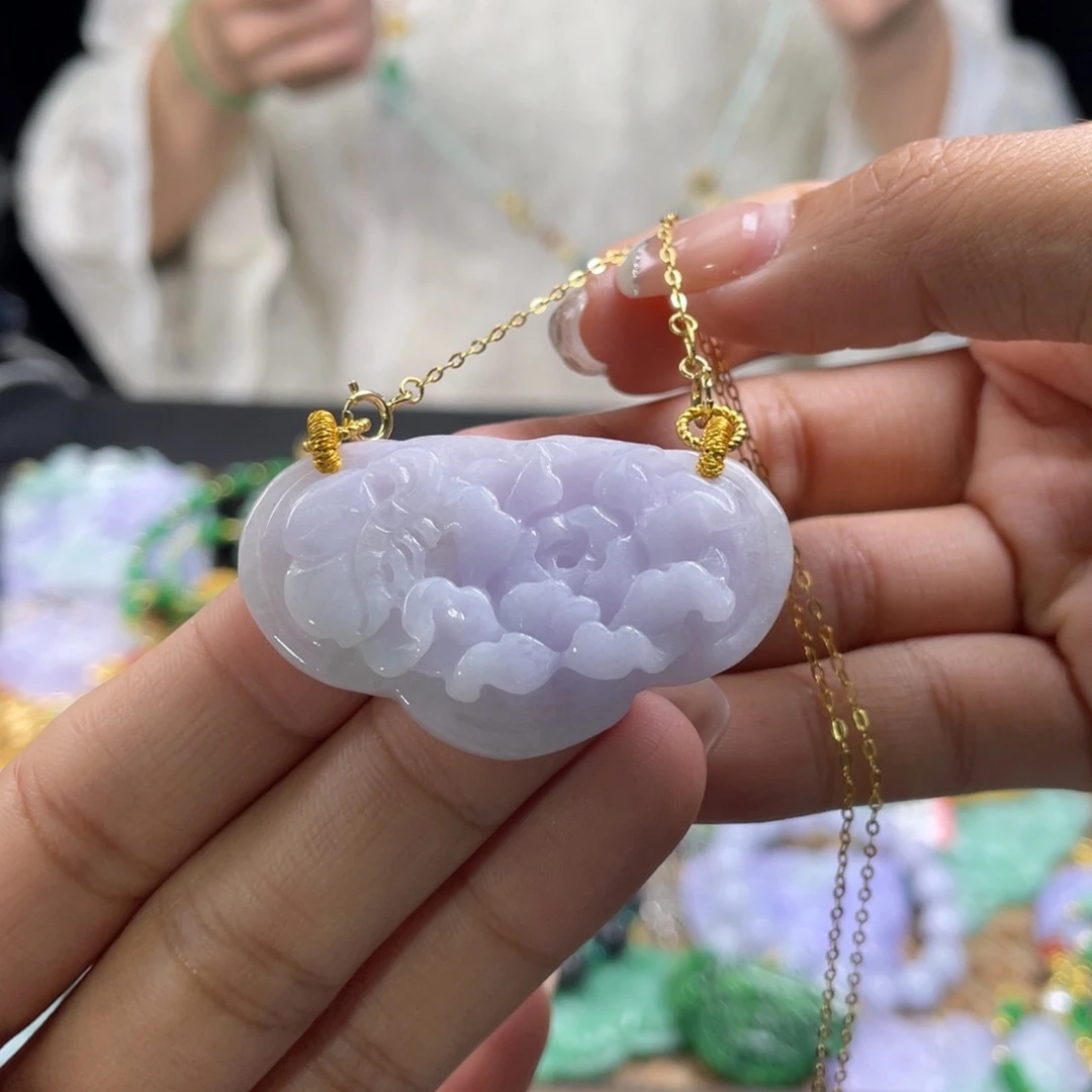 翡翠未镶嵌颈饰代编织