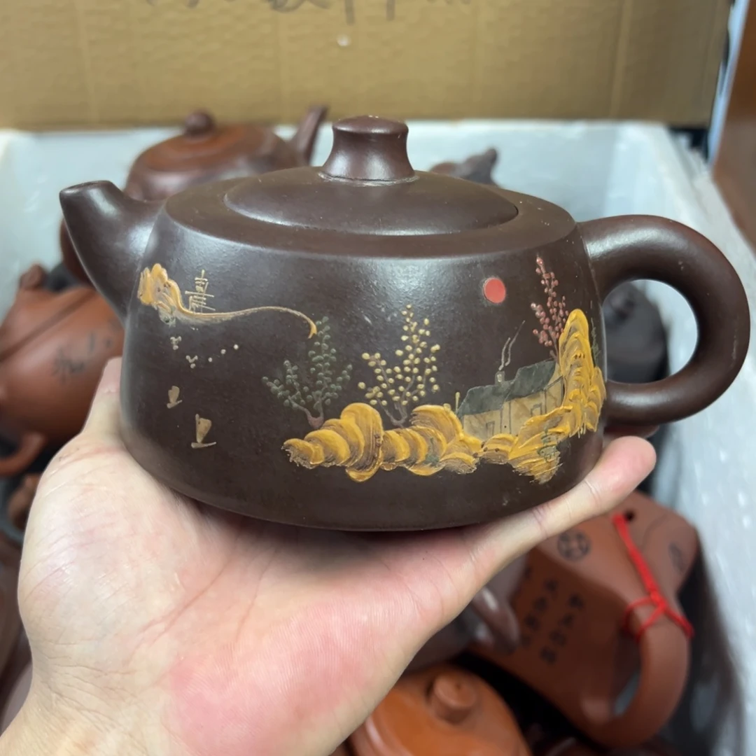 紫砂茶壶宜兴原矿紫砂壶450毫升容量