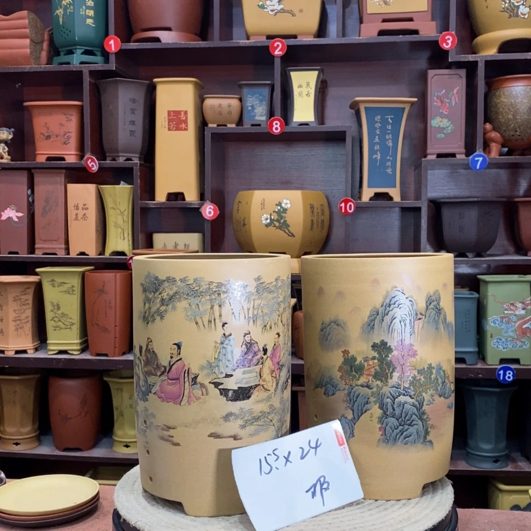 紫砂艺术紫砂花盆