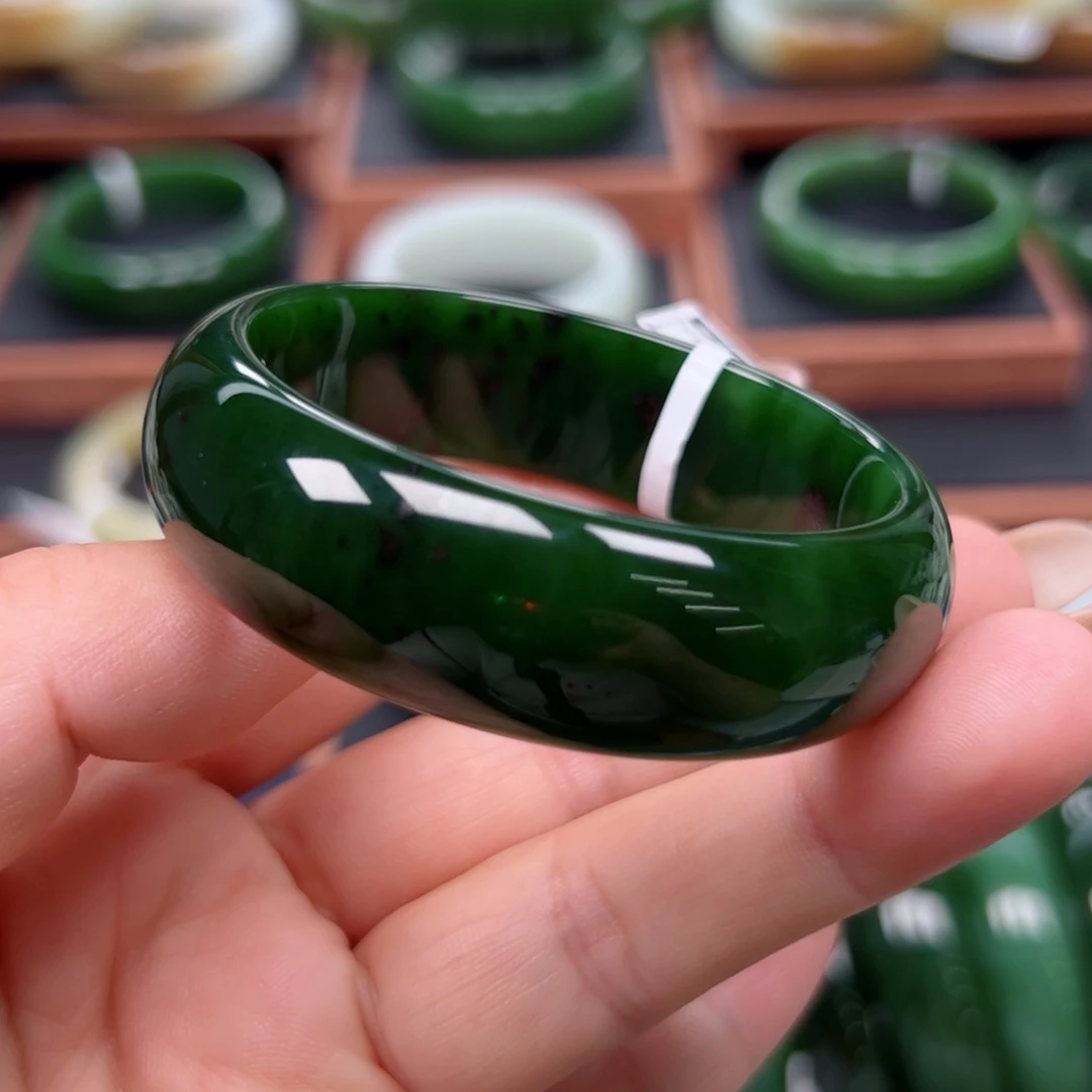 未镶嵌手镯和田玉（碧玉）5152圈口
