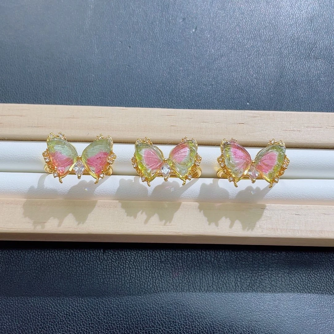 碧玺戒指未镶嵌多样性发其一