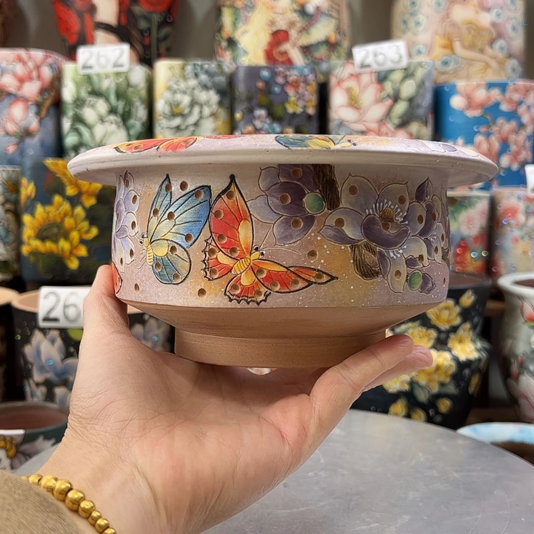 景德镇陶瓷花盆*️****景德镇陶瓷花盆