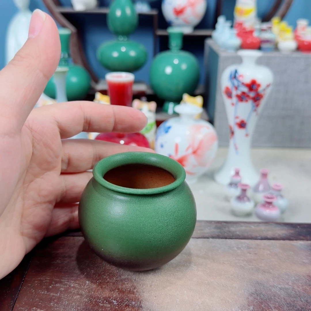 陶瓷手工小花器摆件