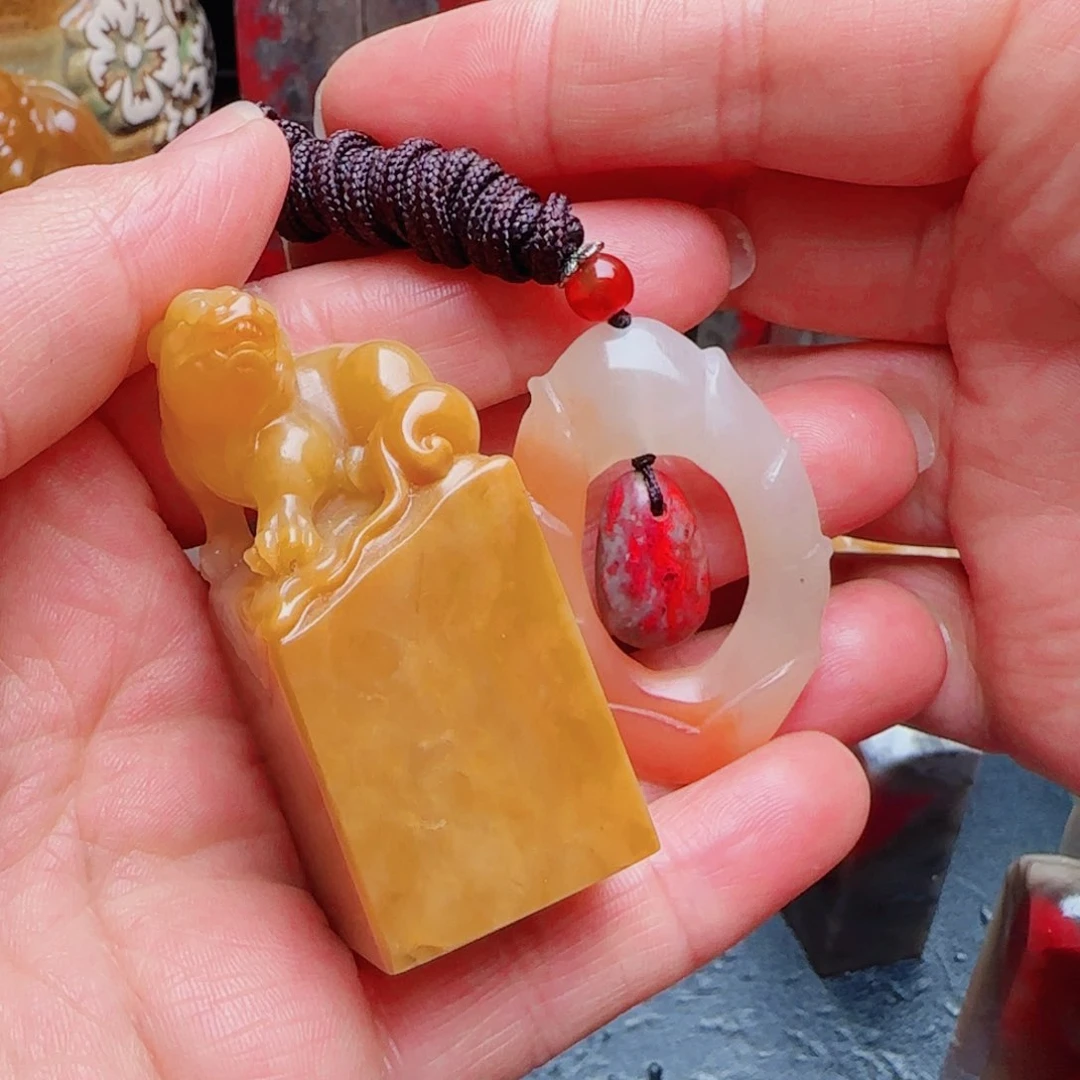 昌化石羲*风昌化冻石