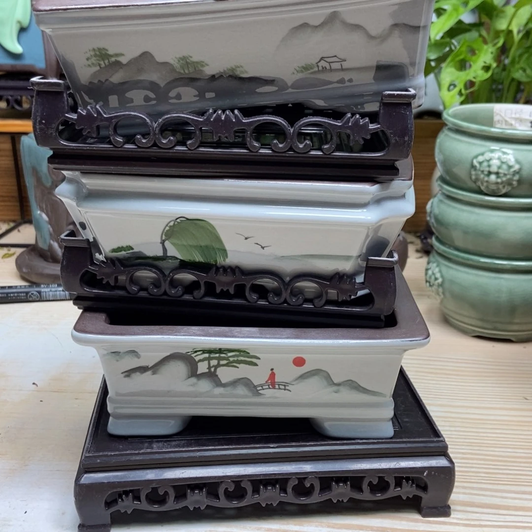 瓷片陶瓷花盆陶瓷艺术