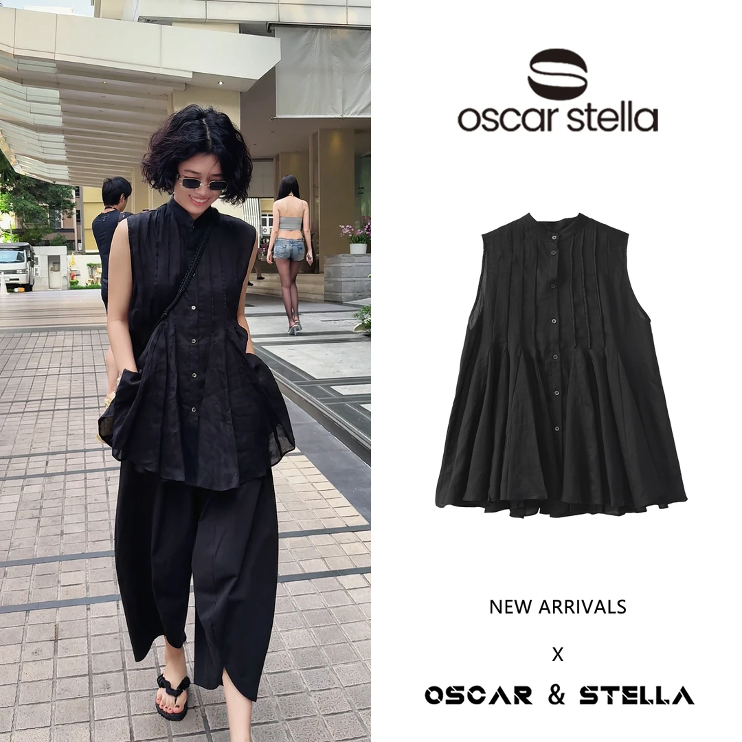 OSCAR&STELLA【高知】设计感气质复古高级显瘦背心马甲268-V2238