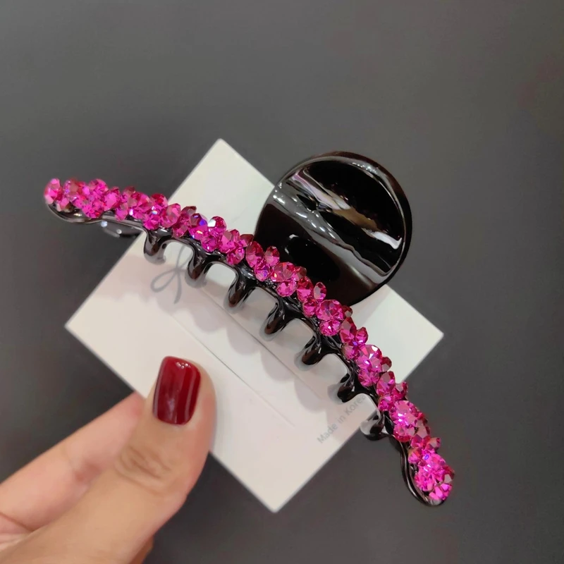 韩国s家水晶抓夹高端后脑勺抓发夹网红爆款盘发夹发卡轻奢大抓夹