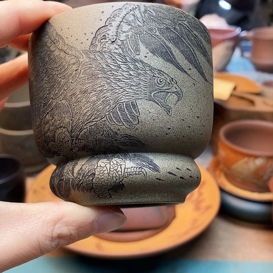 紫砂茶宠宜兴紫砂杯