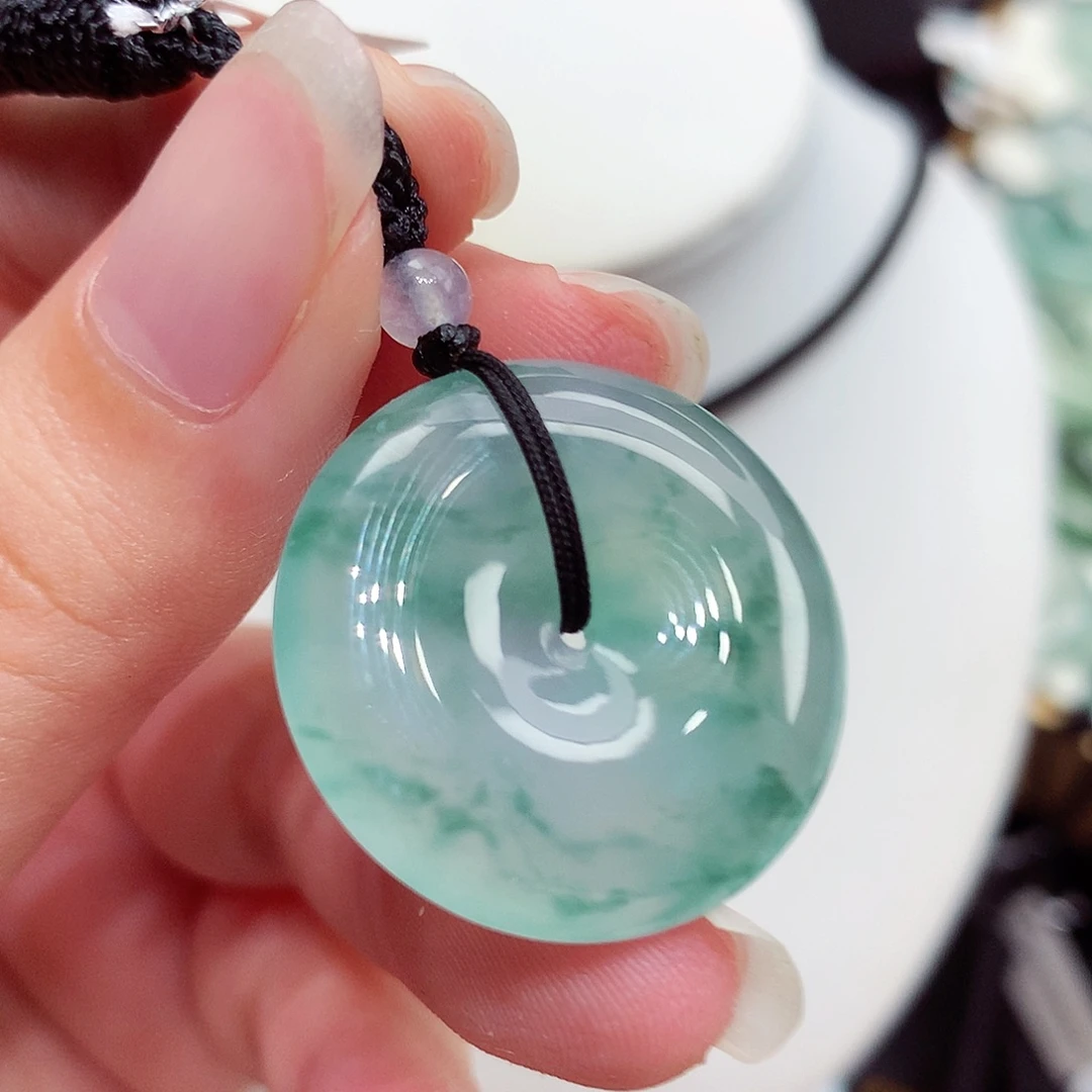 翡翠未镶嵌颈饰翡翠111，26.3/6.1